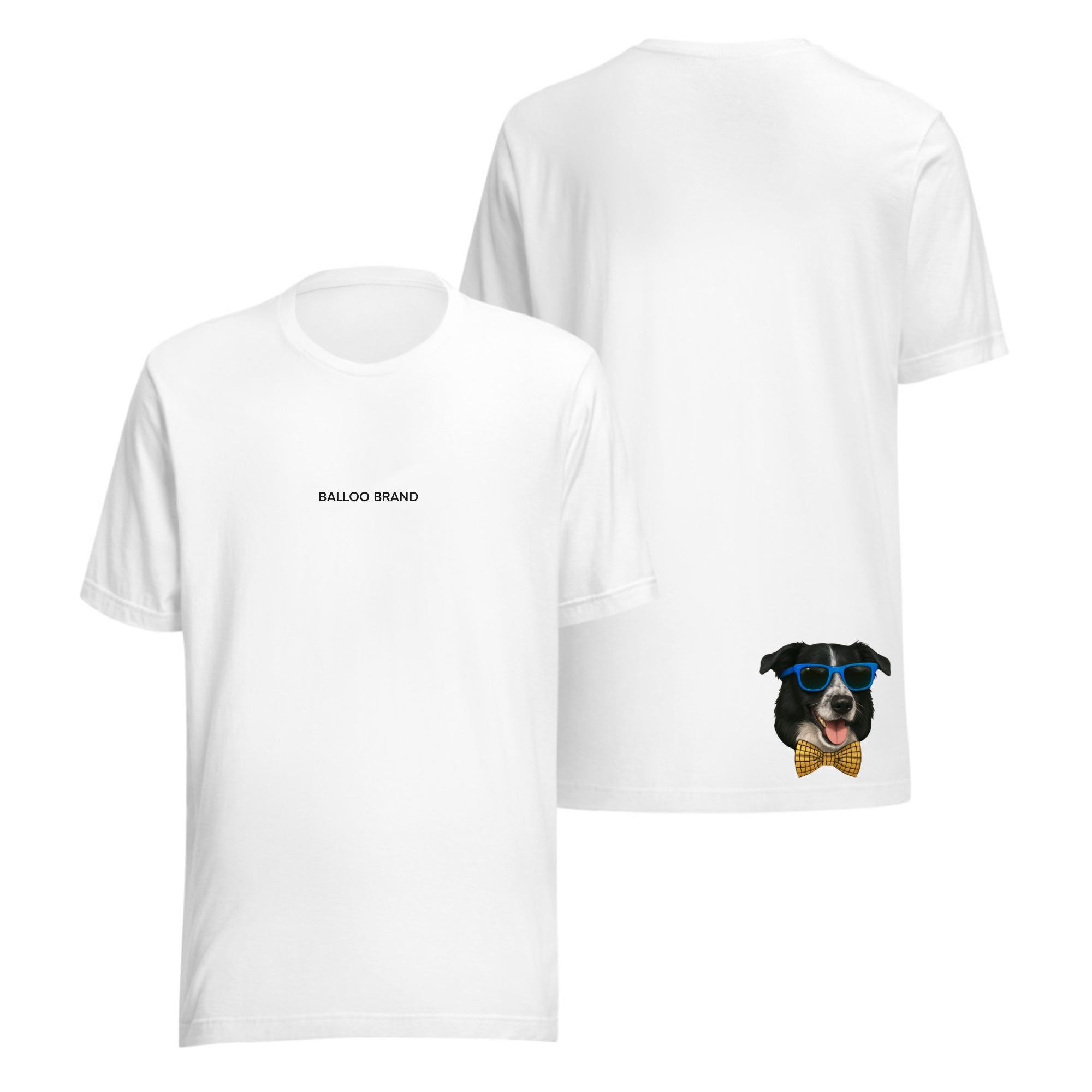 T-Shirt Unissex 100% Algodão Orgânico Big Balloo Branca