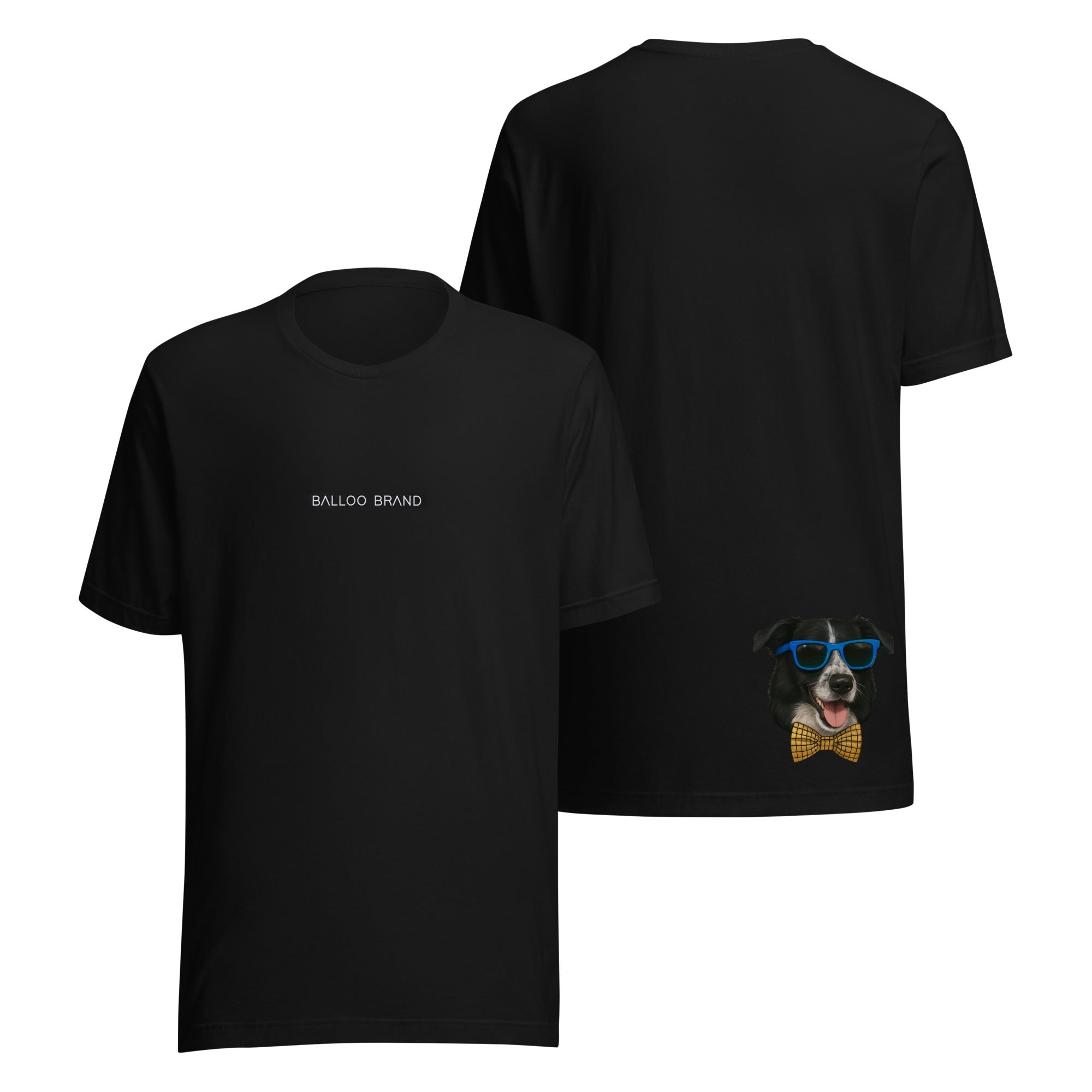 T-Shirt Unissex 100% Algodão Orgânico Big Balloo Preta