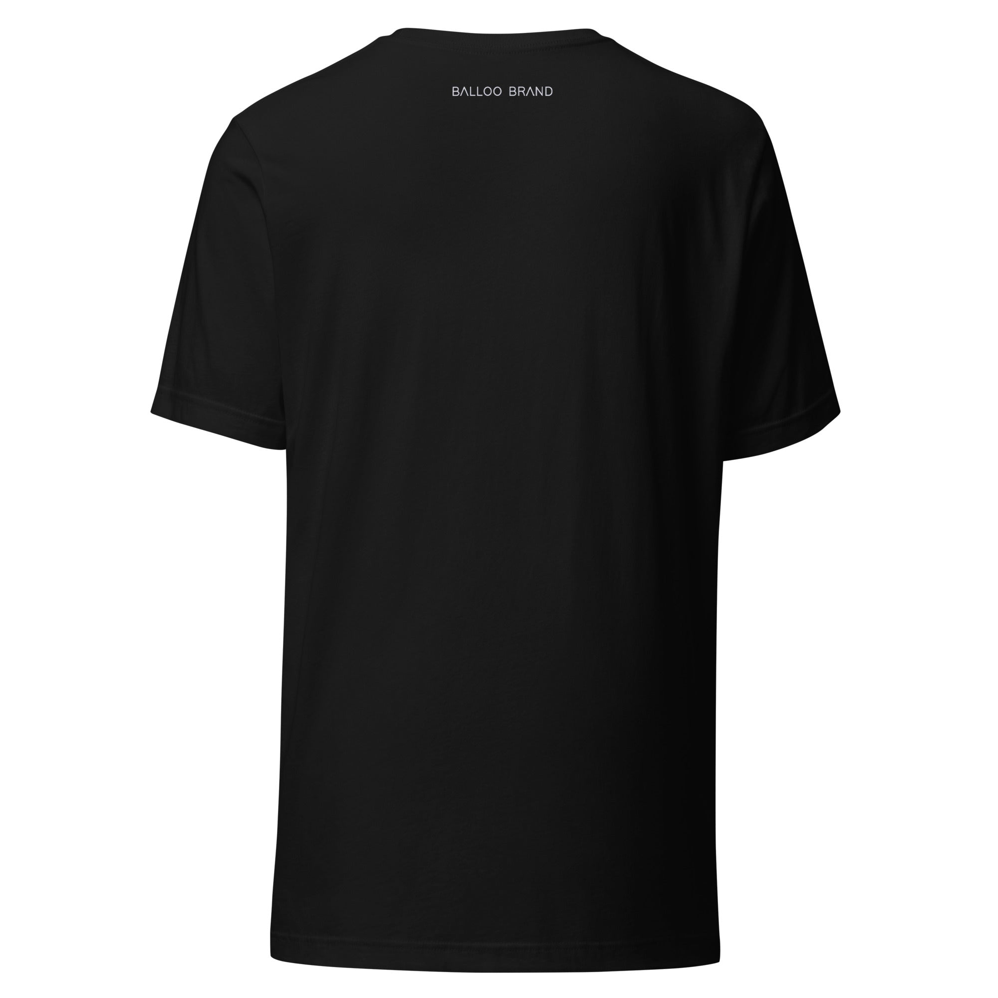 T-Shirt Unissex 100% Algodão Orgânico Balloo Preta