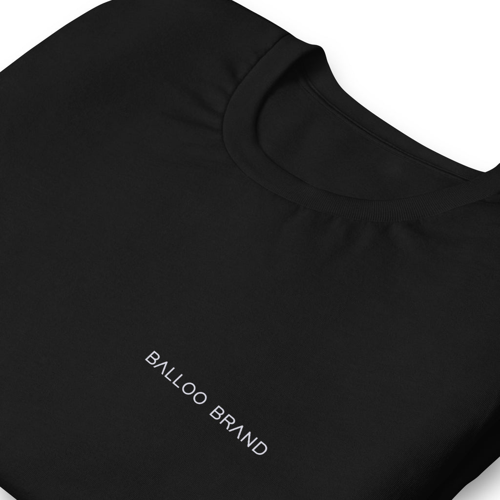 T-Shirt Unissex 100% Algodão Orgânico Clássica Preta