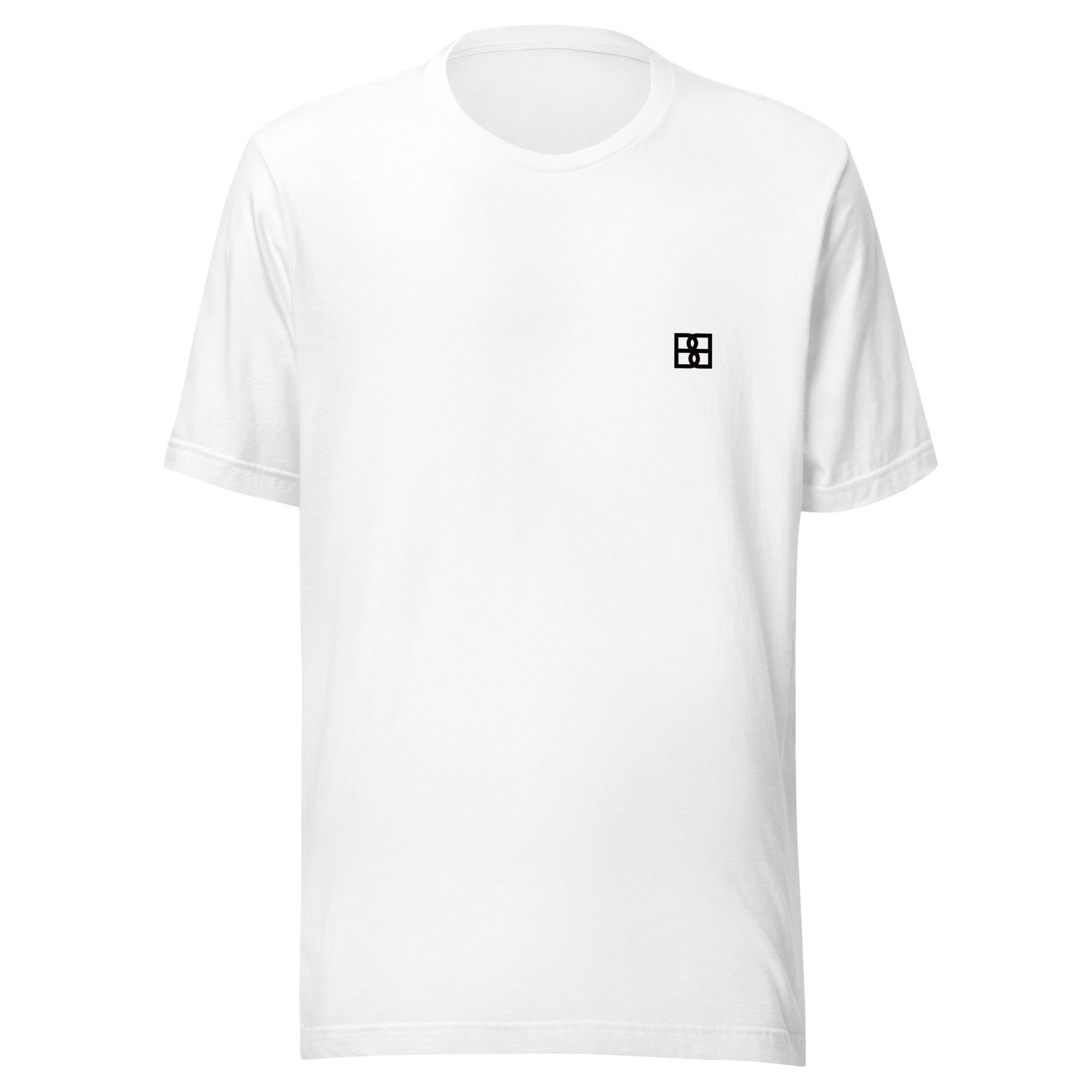 T-Shirt Unissex 100% Algodão Orgânico Minimalista Branca