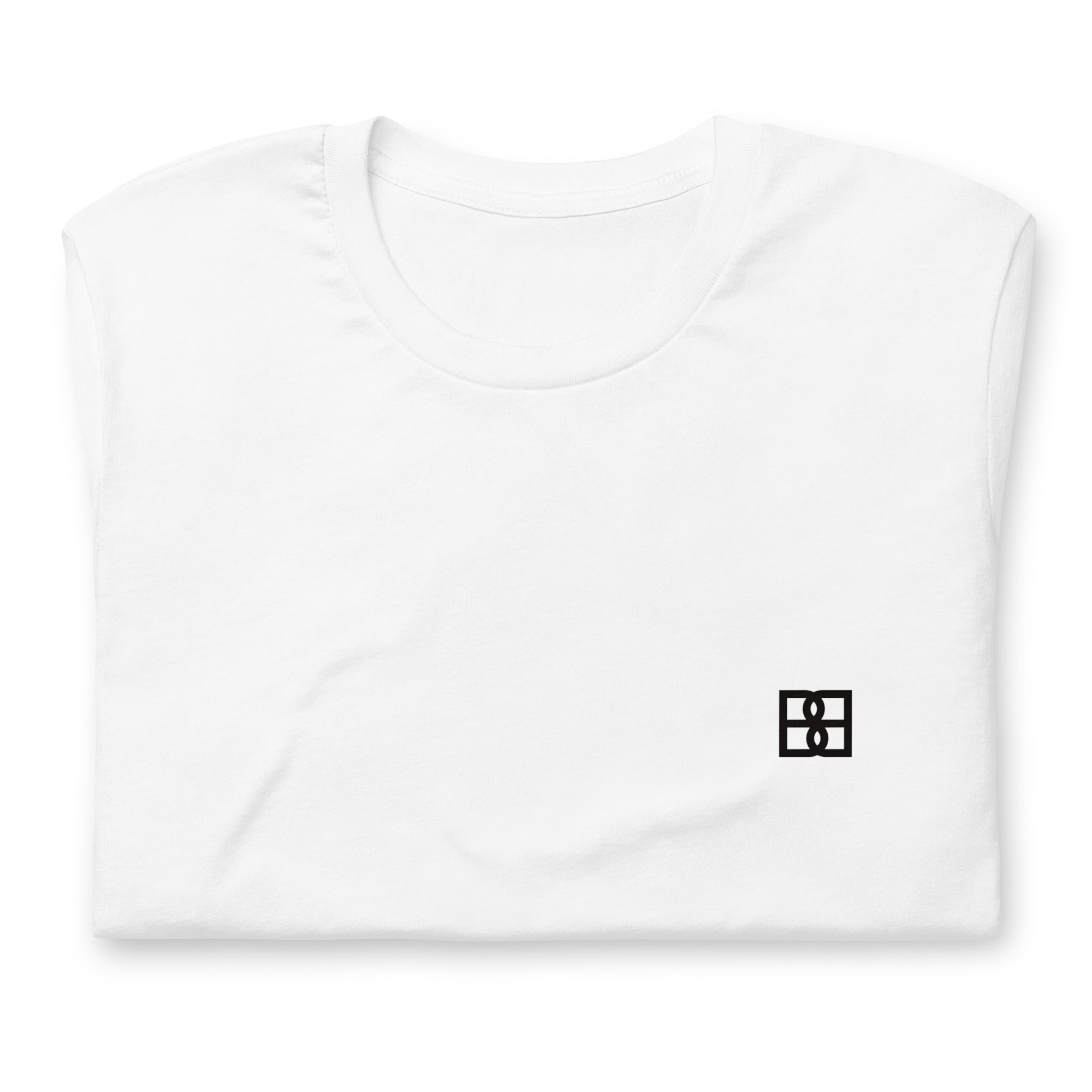 T-Shirt Unissex 100% Algodão Orgânico Minimalista Branca