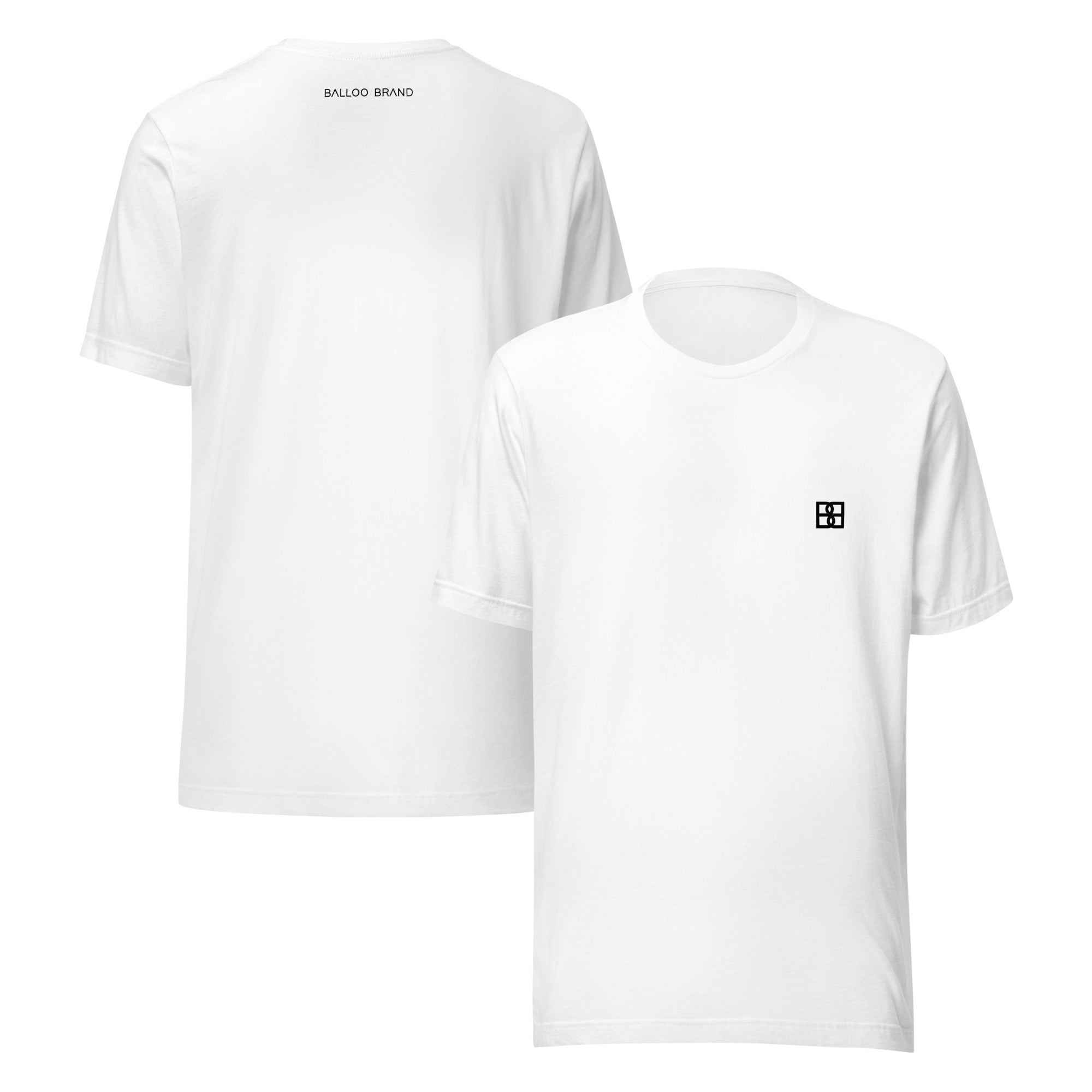 T-Shirt Unissex 100% Algodão Orgânico Minimalista Branca
