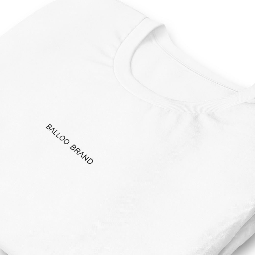 T-Shirt Unissex 100% Algodão Orgânico Big Balloo Branca