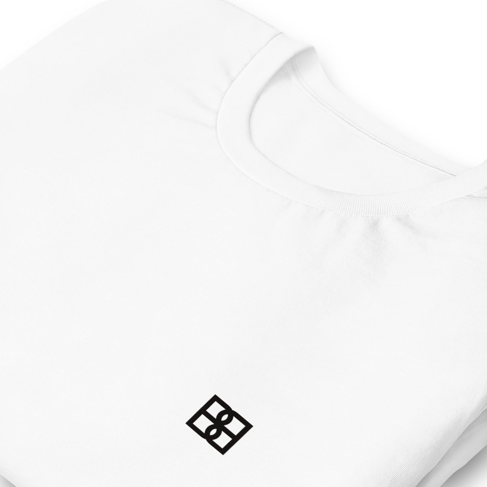 T-Shirt Unissex 100% Algodão Orgânico Minimalista Branca